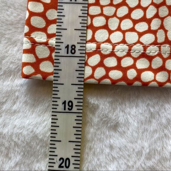 J McLaughlin V-Neck w/4 Sleeve Catalina Cloth Orange and White  Design Top S-L - Picture 8 of 8